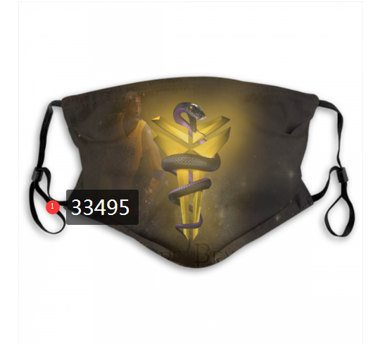 2021 NBA Los Angeles Lakers #24 kobe bryant 33495 Dust mask with filter->nba dust mask->Sports Accessory